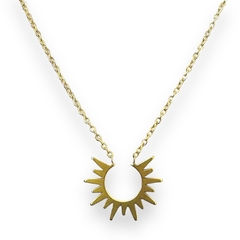COLLAR SUNSET DE ACERO DORADO