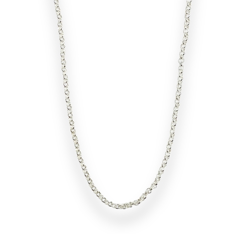 CADENA ROLO 2MM 45CM DE ACERO BLANCO