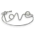 BRAZALETE LOVE DE ACERO BLANCO