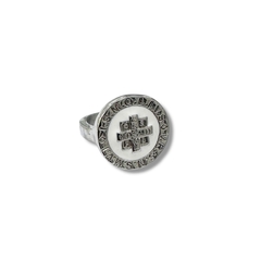 ANILLO SAN BENITO WHITE DE ACERO QUIRURGICO - comprar online