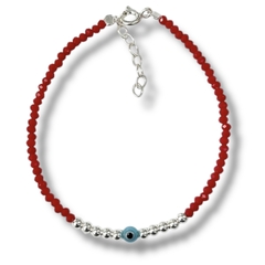 PULSERA RED OJO TURCO DE PLATA 925 - comprar online