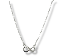 GARGANTILLA INFINITY SHINE DE ACERO BLANCO - comprar online