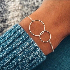 PULSERA TWO CIRCLES DE PLATA 925 en internet