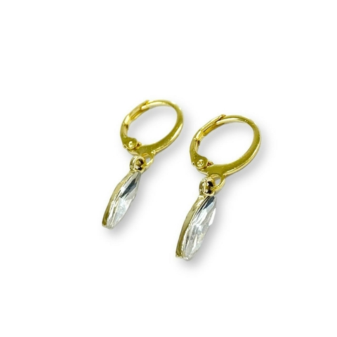 AROS BRISURA OVAL SHINE DE ACERO DORADO