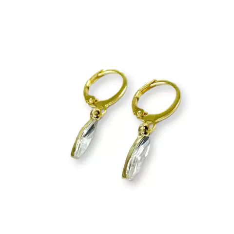 AROS BRISURA OVAL SHINE DE ACERO DORADO - comprar online