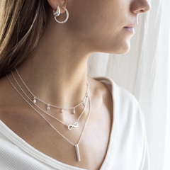 GARGANTILLA INFINITY BIG DE PLATA 925 - Fina Joyas