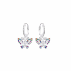 ARGOLLAS BUTTERFLY COLORS DE PLATA 925