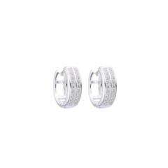 ARGOLLAS DOBLE CURVO DE PLATA 925