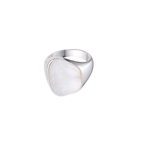 ANILLO ORGANIC NACAR DE PLATA 925