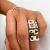 ANILLO INICIALES DE PLATA 925 Y DORADO - comprar online