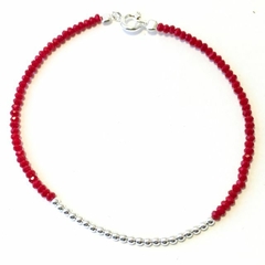 PULSERA RED VELVET DE PLATA 925 - comprar online