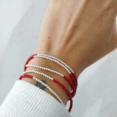 PULSERA RED VELVET DE PLATA 925 en internet