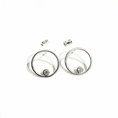 AROS FRONT ONE DE PLATA 925