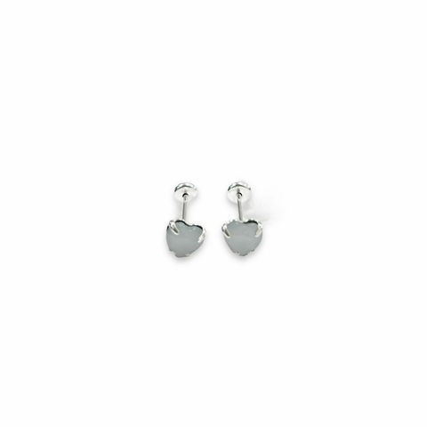 ABRIDORES CORAZON LILA DE PLATA 925