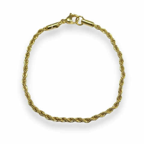 PULSERA TOURBILLON S 2MM DE ACERO DORADO - comprar online