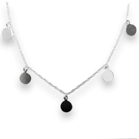 GARGANTILLA CHAPITAS BIG DE PLATA 925