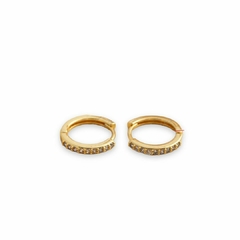 ARGOLLAS ATENEA GOLD 12MM DE ACERO DORADO