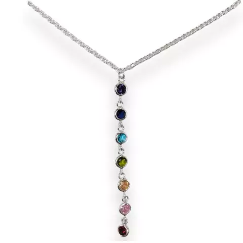 CORBATERO ARCOIRIS DE PLATA 925