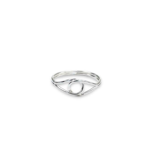 ANILLO EYE LINES DE PLATA 925