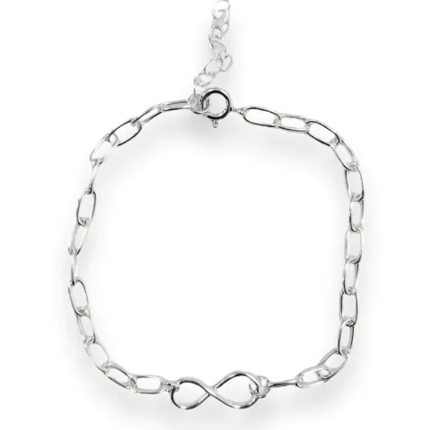 PULSERA INFINITO LONG DE PLATA 925