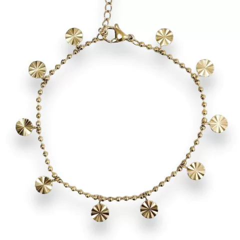 PULSERA FACE FLY DE ACERO DORADO