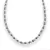 COLLAR PERLA COMBINADO DE ACERO QUIRURGICO