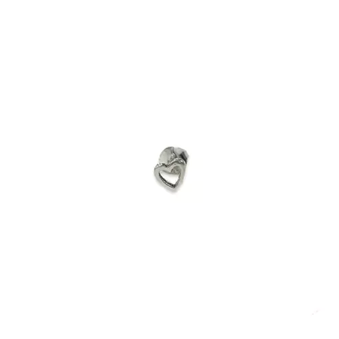 MINI CORAZON HUECO DE PLATA 925 - comprar online