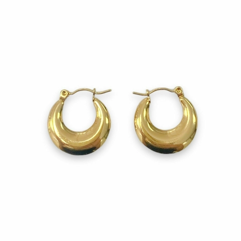 ARGOLLAS ING REDONDA DE ACERO DORADO