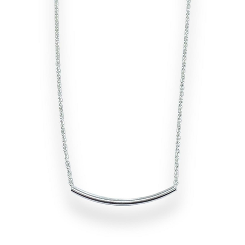 GARGANTILLA LINE TUBO DE PLATA 925