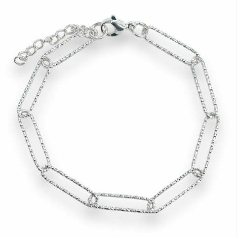 PULSERA RUSTY LONG DE ACERO BLANCO - comprar online