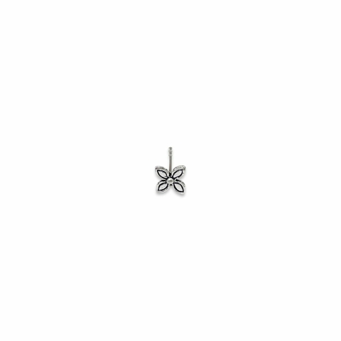 ARO MINI FLOR 4 DE PLATA 925