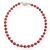 TOBILLERA CRISTAL RED M DE PLATA 925