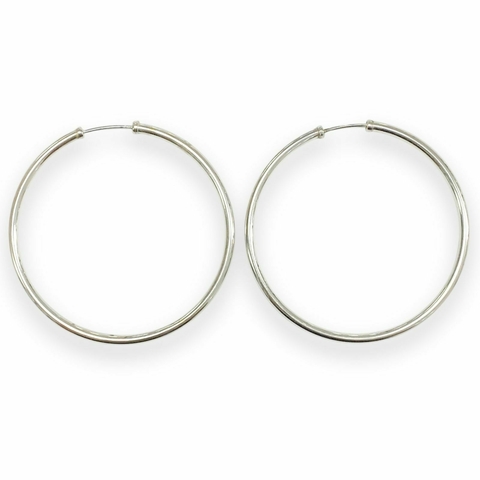 ARGOLLAS TUBO XXL DE PLATA 925