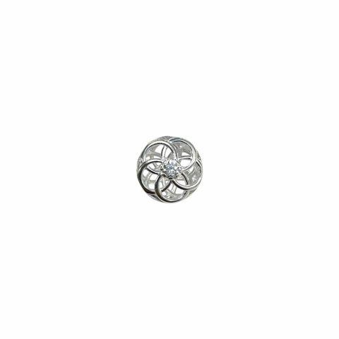 CHARM MANDALA EMPTY DE PLATA 925