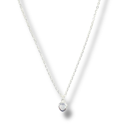 COLLAR HEART SUSAN PASAN DE ACERO BLANCO