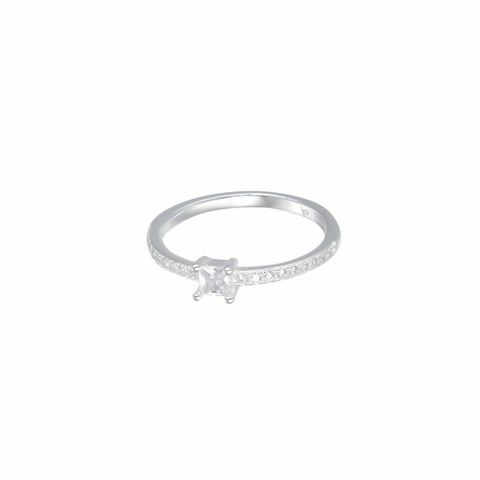 ANILLO CINTILLO SQUARE SLIM DE PLATA 925 - comprar online