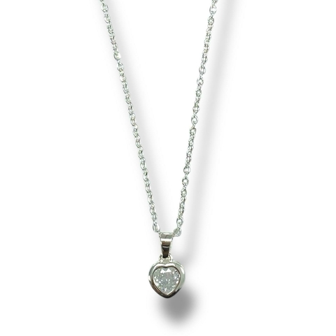 COLLAR HEART SUSAN PASAN M DE ACERO BLANCO