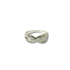 ANILLO INFINITO NACAR DE PLATA 925