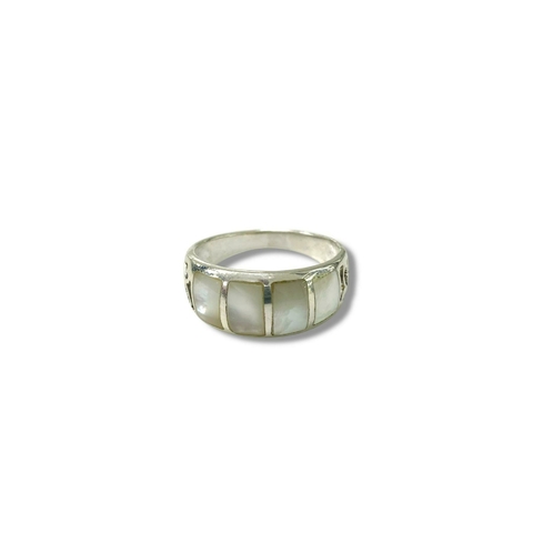 ANILLO DETALLER NACAR DE PLATA 925 - comprar online