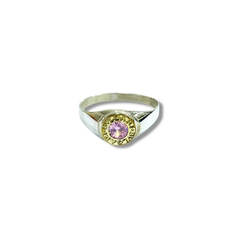 ANILLO BVG CIR S PINK DE PLATA 925 - comprar online