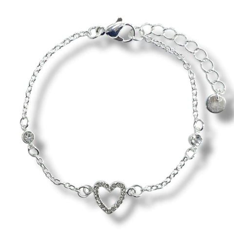 PULSERA HEART AND SUSAN DE ACERO BLANCO - comprar online