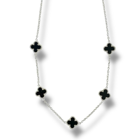 GARGANTILLA VANCLIFF BLACK DE ACERO BLANCO - comprar online