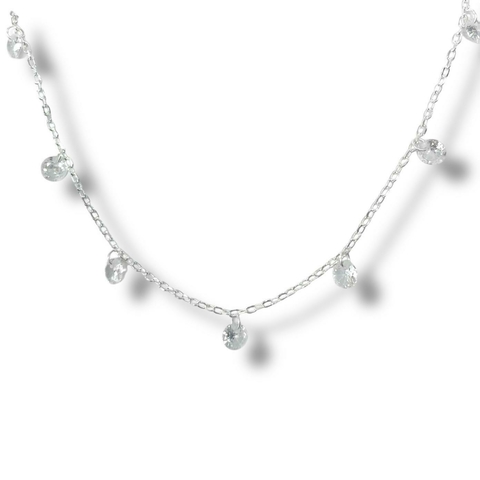 GARGANTILLA FLY CRISTAL DE PLATA 925