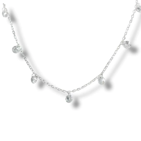 GARGANTILLA FLY CRISTAL DE PLATA 925 - comprar online