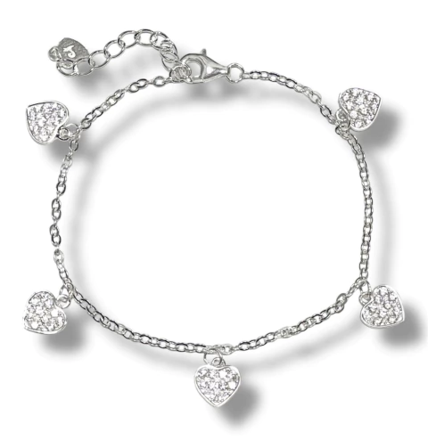 PULSERA HEARTS FLY DE PLATA 925 - comprar online