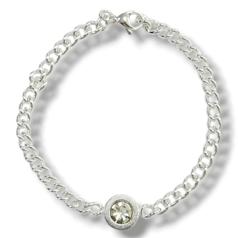 PULSERA BV SHINE GRUMET DE ACERO BLANCO