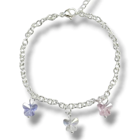 PULSERA COLORS FLY DE ACERO BLANCO