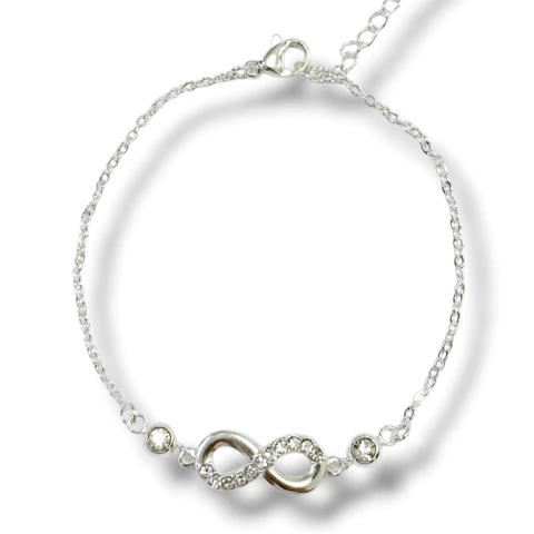 PULSERA INFINITO SHINE DE ACERO BLANCO