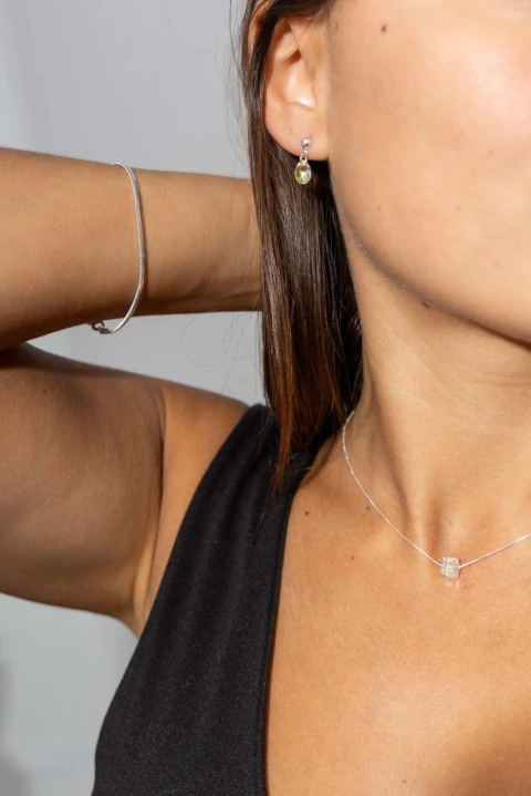 SET PASTEL SILVER DE PLATA 925