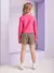Conjunto Infantil Blusa Manga Longa Saia Estampada - Momi H5366 - Looks Babilice
